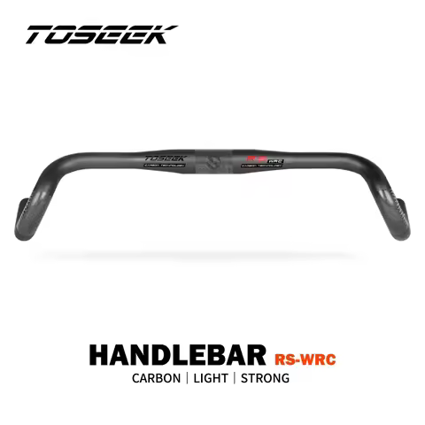 TOSEEK RS-WRC Carbon Handlebar Road Bike Gravel Handlebar Exotropism Handle Bar Cyclocross Road Bike