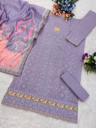 [ PRE-ORDER] 2025 NOV ELEGANT CAMBRIC COTTON SALWAR KAMEEZ WITH HEAVY EMBROIDERY SIZE XS TO 5XL ( DE