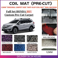 HONDA BRV 12MM Nail Spike Customized PRE CUT Carpet Car Karpet Car Coil Floor Mat [5pcs] Car Kereta 