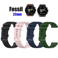 For Fossil Smart watch Strap 22mm Men Band Silicone Sports Soft Bracelet GEN 5 6 4 FS5132 FS4682 CH2953 FS5237