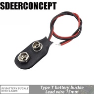SDEERCONCEPT 10Pcs Battery Holder Clip, Soft Hard Shell Battery Holder Battery Clip Connector, I / T
