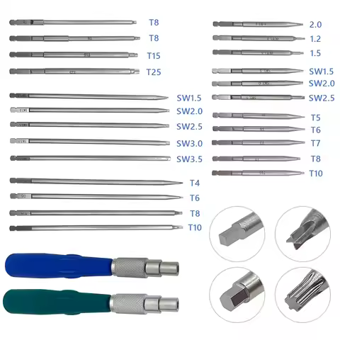 Orthopaedic Bone Screw Driver Instruments Spinal Pedicle Screw Nail Cap AO Driver Hex Screwdriver AO