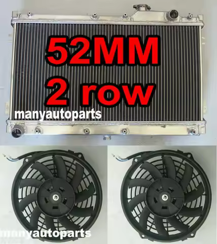 Aluminum Radiator WITH FAN FOR MAZDA MIATA MX5 MX-5 MX V 1990-1997 91 92 MT