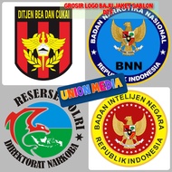 Logo DTF SETRIKA BNN BIN RESERSE NARKOBA BEA CUKAI/ untuk Kaos JAKET CELANA Dll