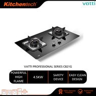 Vatti C821G Free Standing Built-in Glass Gas Hob with Double Layer Flame 4.5kW Easy Clean Design Dap