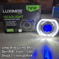 BI-LED BILED PROJECTOR MOTOR 9NINE LUXIMOS BP1 35 WATT SHROUD DEVIL RGB