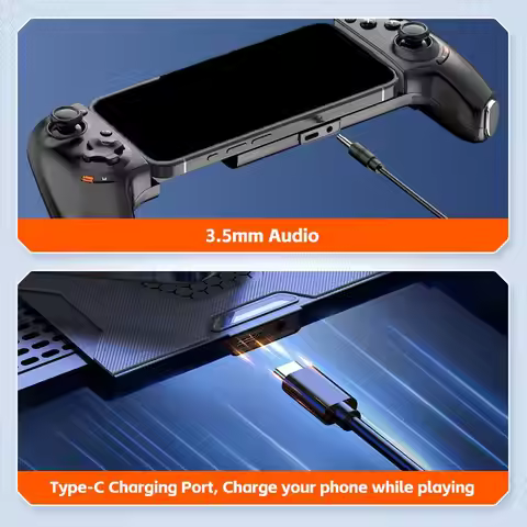 Stretchable Mobile Game Controller For IPhone Android PC Wireless Phone Controller USB-C Plug And Pl