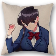 (ALL IN STOCK XZX)Komi Unable to Communicate Pillow Case Cotton Linen Zipper Square Outdoor Decorati