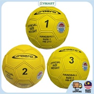 Quality & CHEAP Rubber Hand Ball, Bola Getah (Size1, Size 2, Size 3) Colour: Yellow| Handball, Bola 