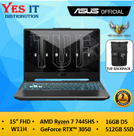 Asus TUF Gaming A15 FA506N-CGHN069W ( Ryzen 7 7445HS / Ram16GB D5/ SSD 512GB / NVIDIA GeForce RTX 30