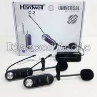 Mic wireless jepit hardwell c2 original hardwell c 2