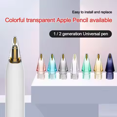 1pcs Clear Replacement Tips For Apple Pencil 1/2 Gen Tips For iPad Pen Tips For Apple Pencil 1st 2nd