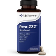 LifeSeasons Rest-ZZZ - Support - Fall Asleep & Stay Asleep - Calms Nervous System - Ease Tension & R