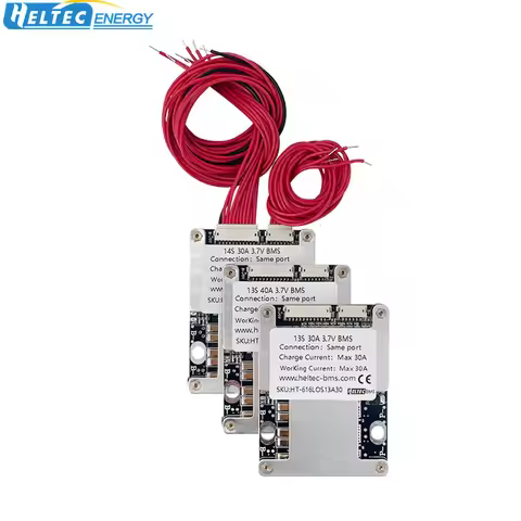 Heltecbms 48V 14s bms 13s 48v 52v 30a 40a 50a with balancing for 18650 lithium 0battery Electric bic