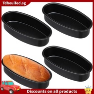 [In Stock]4 Packs Oval Cheesecake Pan 9x4.5x2 Inches Nonstick Baking Loaf Pan Meat Bakeware Large Ca