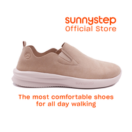 Sunnystep - Balance Walker - Slip-on in Nude Suede - Most Comfortable Walking Shoes