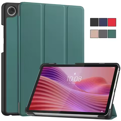 For Lenovo Tab One 8.7 inch 2025 Case Tri-Fold Leather Hard Smart Cover For Lenovo Tab K9 Case TB305