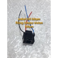 Black H4 lamp socket/vixion lamp clamp