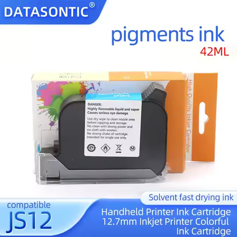 New JS12 JS12M Quick drying ink cartridge For Handheld thermal inkjet Printer JS12 JS10 Non-encrypte