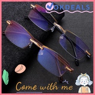 OKDEALS Reading Glasses Readers Eyewear Ultralight Rimless +1.0 to 3.0 Degree Presbyopia Glasses