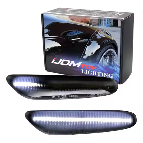 2x Dynamic LED Fender Light Side Marker For BMW 1 3 5 serie E46 E60 E61 E81 E82 E87 E88 E90 E91 E92 