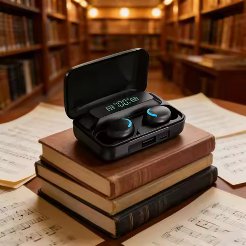 New F9 Bluetooth Headphones 9D Stereo High Bass Sport Earphones Handfree Touch Control Tws Wireless 