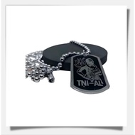 Military ARMY Necklace Full Silver Logo