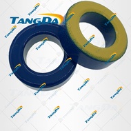 TANGDA Iron powder cores T130-17 OD*ID*HT 33*19.8*11 mm 4nH/N2 4ue Iron dust core Ferrite Toroid Core toroidal blue yellow T