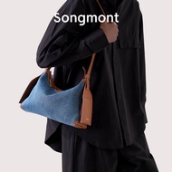 New Songmont Leather Denim Bag