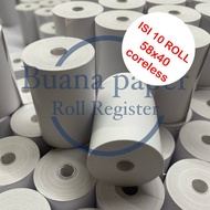 Edc THERMAL PAPER ROLL THERMAL PAPER/ 58x40 57x40 coreless/