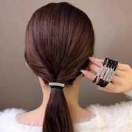 1/10/20pcs Rhinestone Decorated Hair Ties, High-Quality Elastic Hair Scrunchies, Ponytail Holders Fo