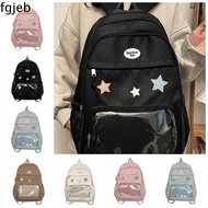 FGJEB ไนลอนทำจากไนลอน Itabag ค่ะ หลายสี ถุงซิปซิป กระเป๋าเป้นักเรียน จุได้มาก คาวาอิ กระเป๋าเป้สะพาย