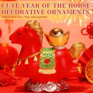Lunar Calendar Horse Zodiac Ornaments New Year Souvenirs Horse Pony Xiaofu Rotating Gift K4a4