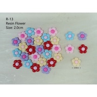 R013 - Resin Flower 2.0cm