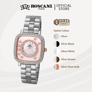 Roscani Elena E99 Bracelet Women Watch - Movable Gemstones + Mother of Pearl Dial | Roscani Watch Wo