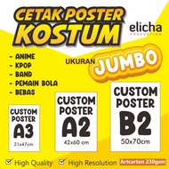 CUSTOM POSTER PRINTING SIZES A3+, A2, B2 HD - CUSTOM ANIME, KPOP, BAND POSTERS photo frame room deco