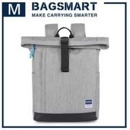 Bagsmart WHITNEY 筆電後背包 M 收納包 旅行包 (淺灰) ABSA103