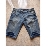 3/4 men's denim pants