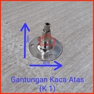 Gantungan Bracket Rak Ambalan Kaca ATAS K1 / Kawat Seling Sling Baja