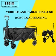 Foldable Trolley Cart Outdoor Camping Cart Picnic Cart Portable Wagon Trolley Outdoor Utility Carts