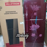 POLYTRON KULKAS 2 PINTU PRB-219 Tanpa Bunga Es - JABODETABEK Limited