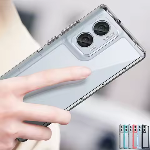 For Motorola Edge 50 Fusion Case Luxury Transparent Silicone Moto Edge 50 Fusion Case Phone Protecto