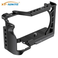 XT-XINTE Camera Cage Stabilizer Rig with Cold Shoe Mount 1/4" 3/8" Threads for A6000/A6300/A6400/A65