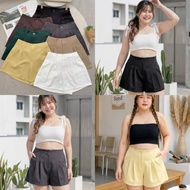 【现货】TALENT Big Size Thailand High Waist Short Pants(Free Size XL-3XL 32-40Inch)大码西装高腰裤裙