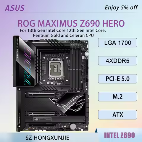 ASUS ROG MAXIMUS Z690 HERO Z690 DDR5 Motherboard LGA 1700 For I9-13900K I7-12700K I5-12600K ATX M.2 