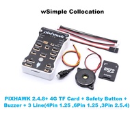 NEW Pixhawk White Shell PIX 2.4.8 M8N 32 Bit Flight Controller Autopilot with 4G SD Safety Switch Bu