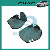 Honda Blue Mirror with LED Signal Lamp LED Blue Mirror Wide Angle Sight Rear View Mirror Berjaya Aut