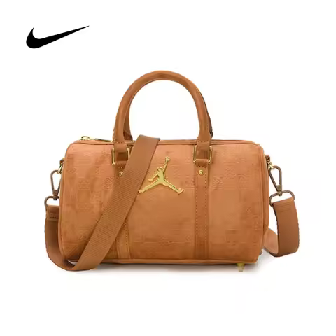 Nike Jordan Monogram Mini Duffel Crossbody Shoulder Bag Multi use Sports Backpack Commute Bag JD2533