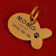 Customized new dog tags, identity tags, cat tags with bells, dog collars with engravings, pet anti-l