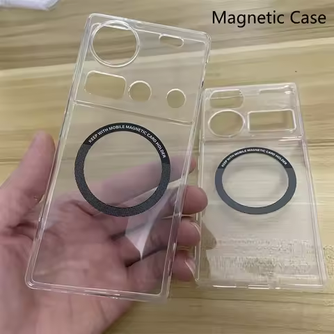 Magnetic Case For ZTE Nubia Z80 Ultra Z70 Ultra Z60 S Pro Z50 5G Silicone Transparent Cover Slim Thi